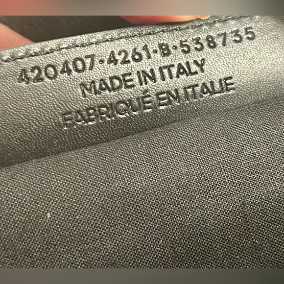 Balenciaga Canvas Striped Navy Clip Unisex Pouch - Picture 6 of 9